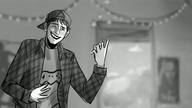 Run Away With Me (still — Adam laughing)